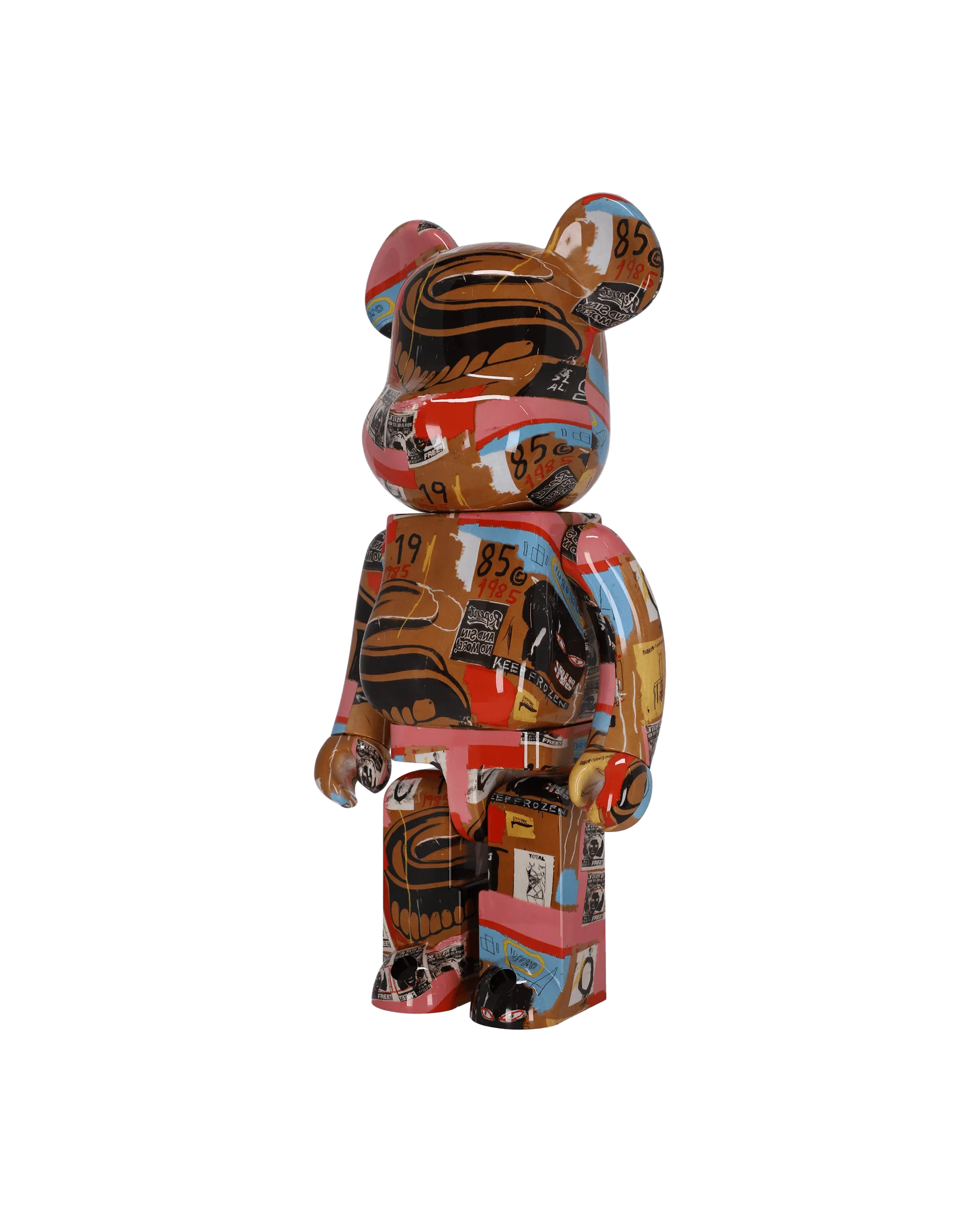 1000% Andy Warhol x Jean Michel Basquiat Be@rbrick Multicolor