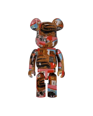 1000% Andy Warhol x Jean Michel Basquiat Be@rbrick Multicolor