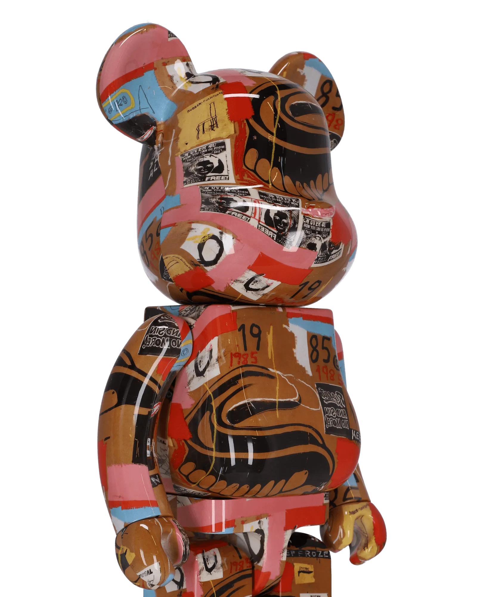 1000% Andy Warhol x Jean Michel Basquiat Be@rbrick Multicolor