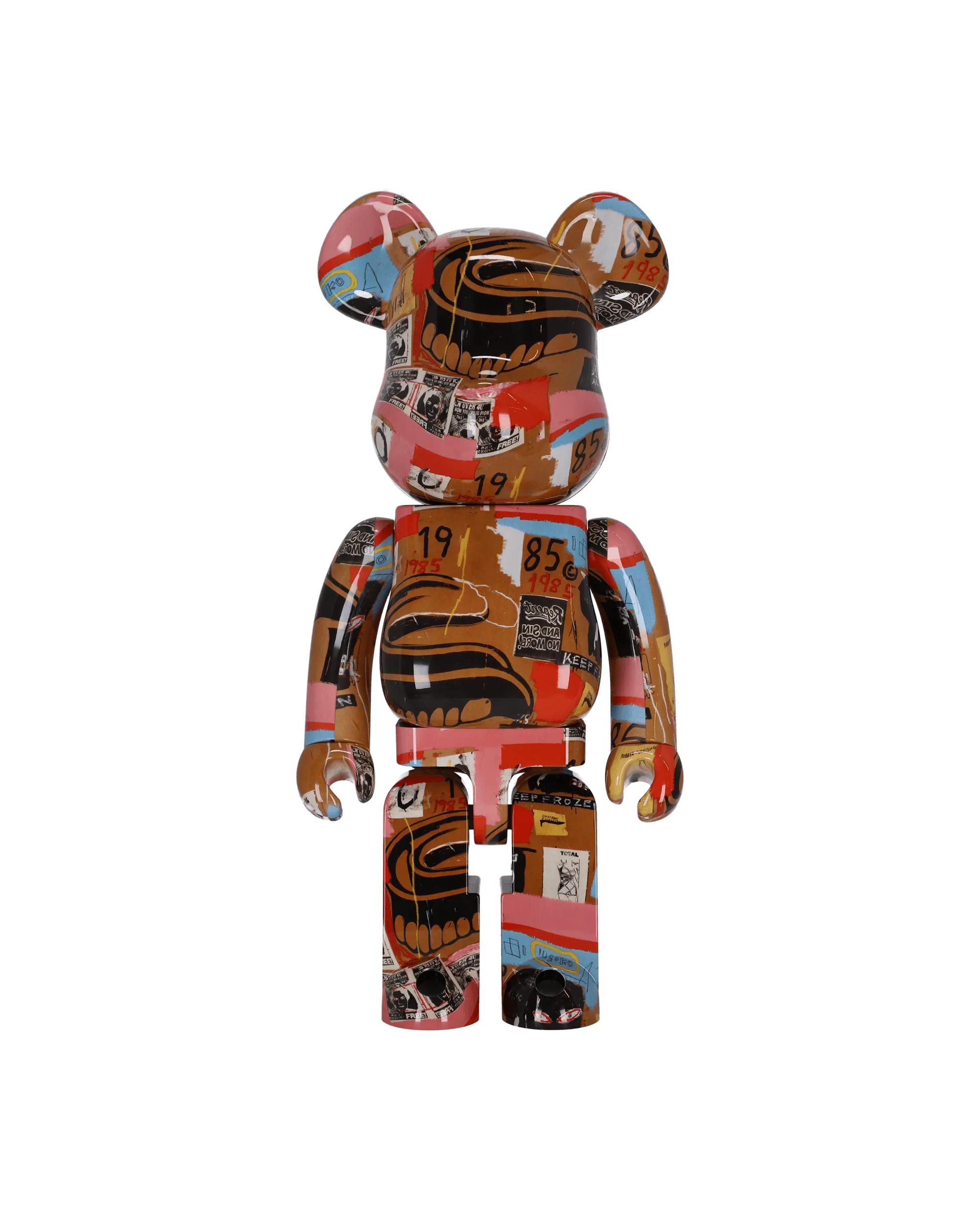 1000% Andy Warhol x Jean Michel Basquiat Be@rbrick Multicolor