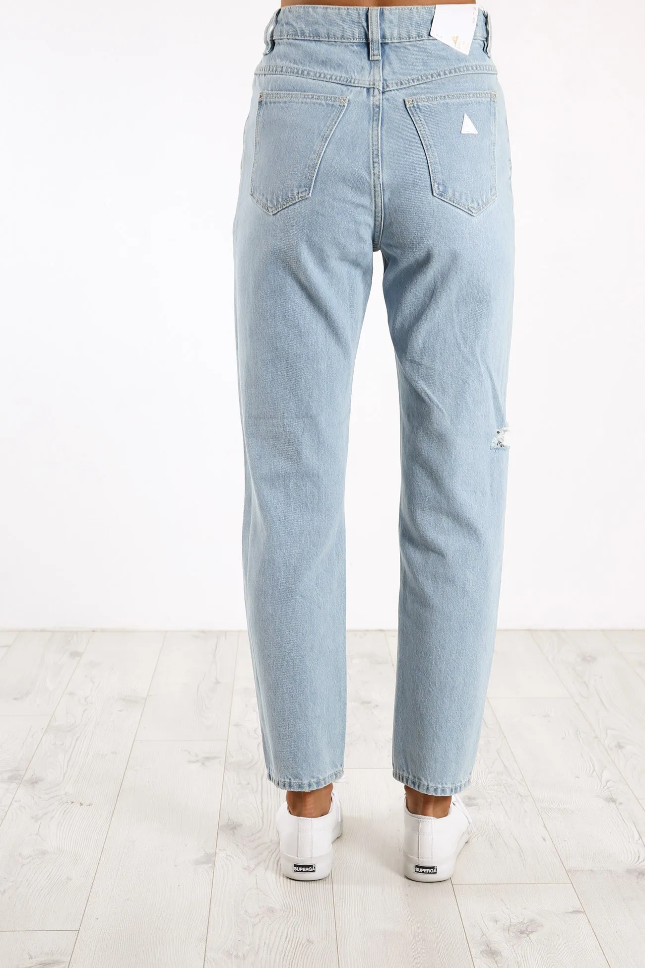 A 94 High Slim Jean Daisy Blue