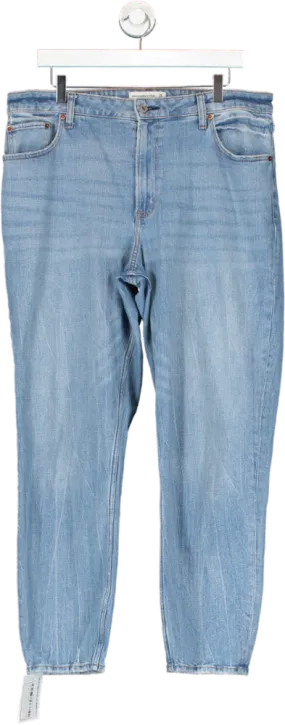 Abercrombie & Fitch Blue The Mom High Rise Jean UK 16