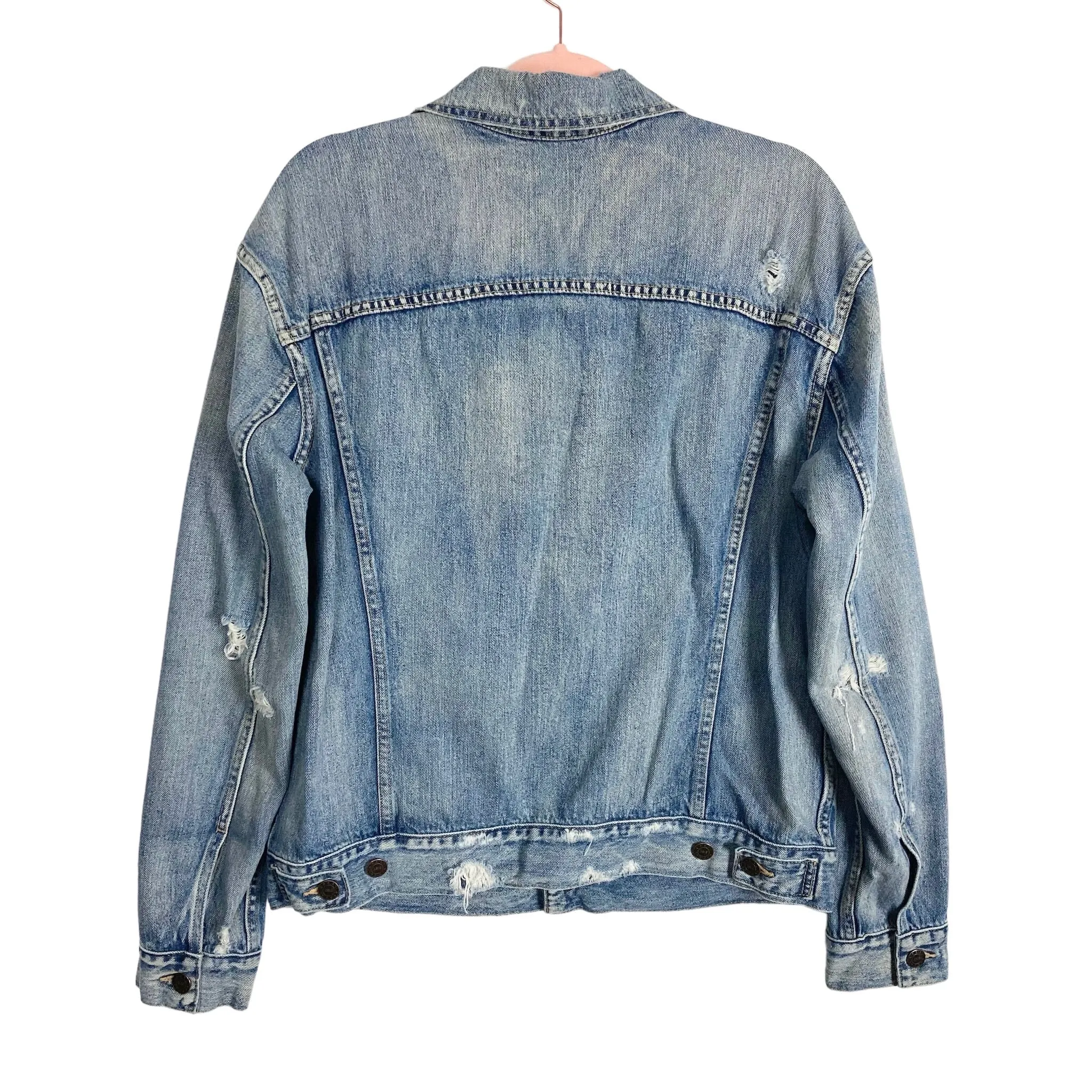 Able Distressed Jean Jacket- Size XL (see notes)