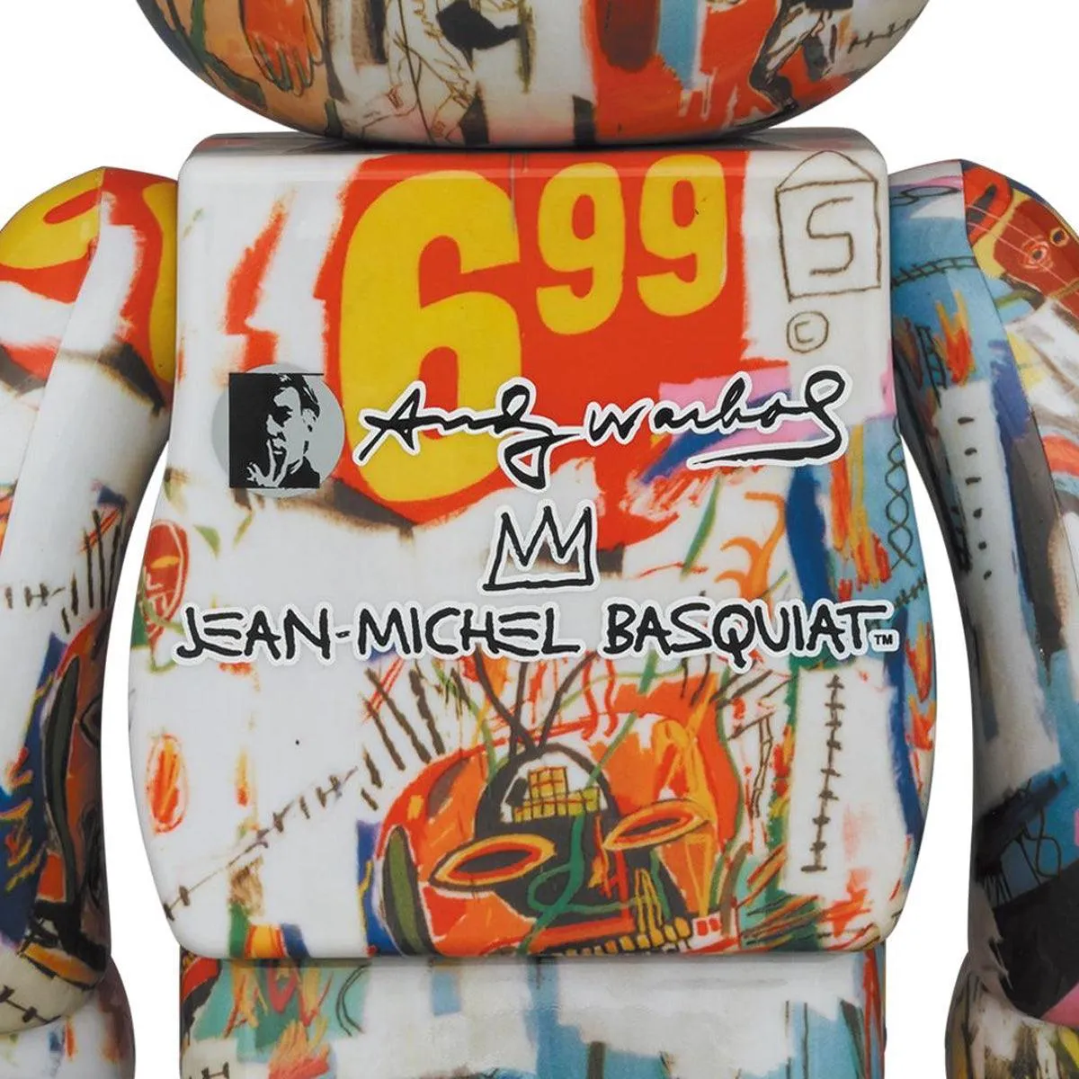   Andy Warhol   Jean-Michel Basquiat Be@rbrick 1000% '#4'