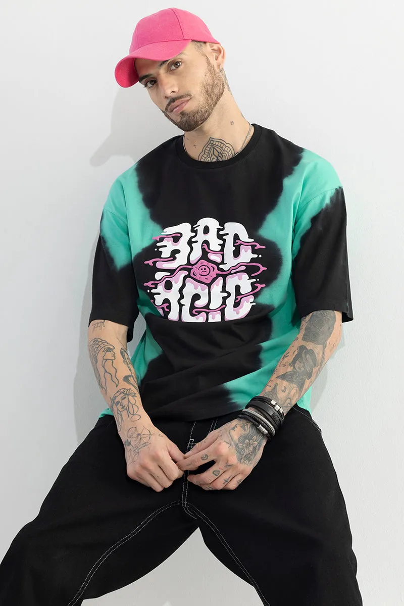 Bad Acid Black Oversized T-Shirt