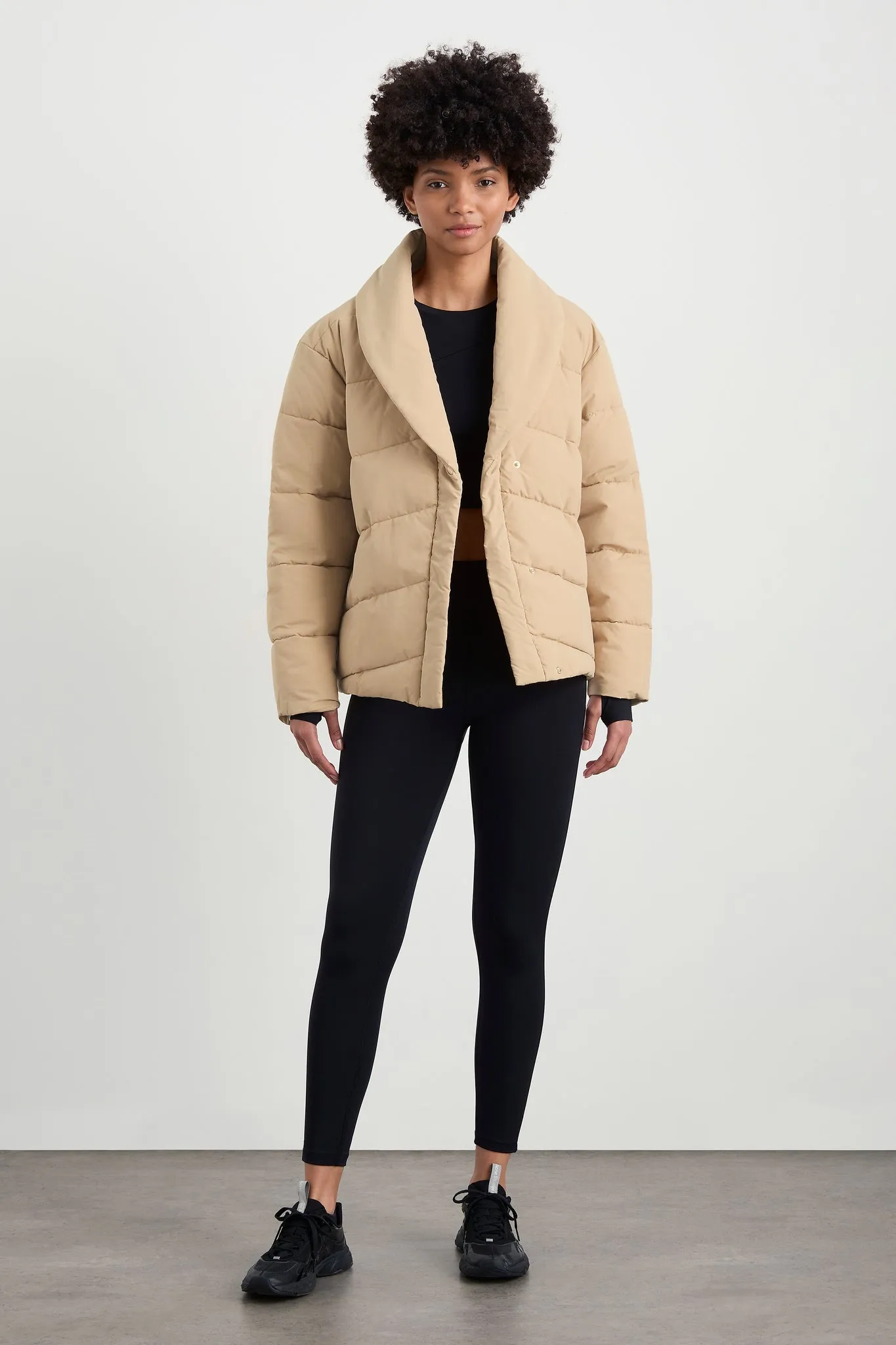 Belted Wrap Puffer Jacket 768