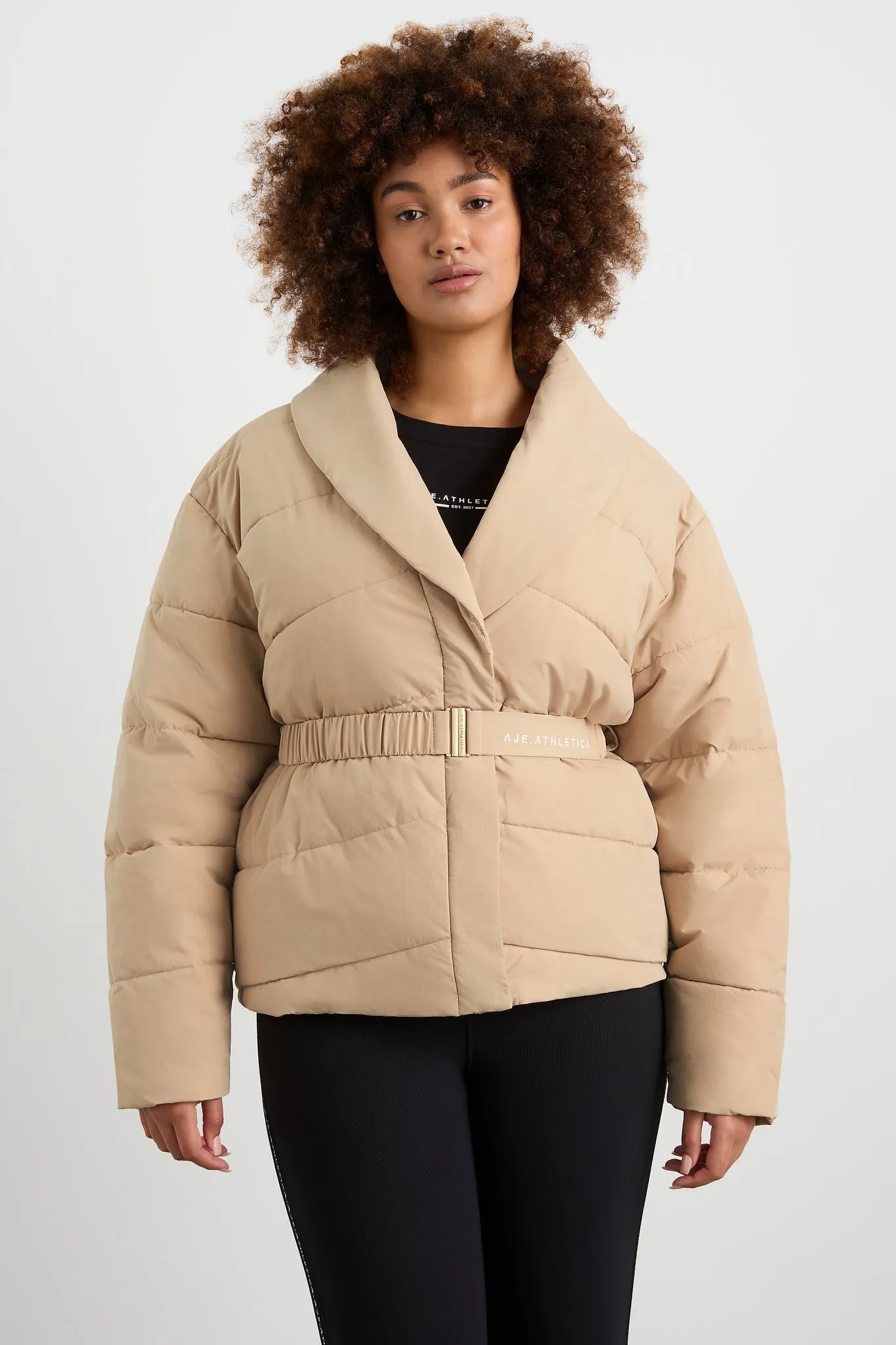 Belted Wrap Puffer Jacket 768