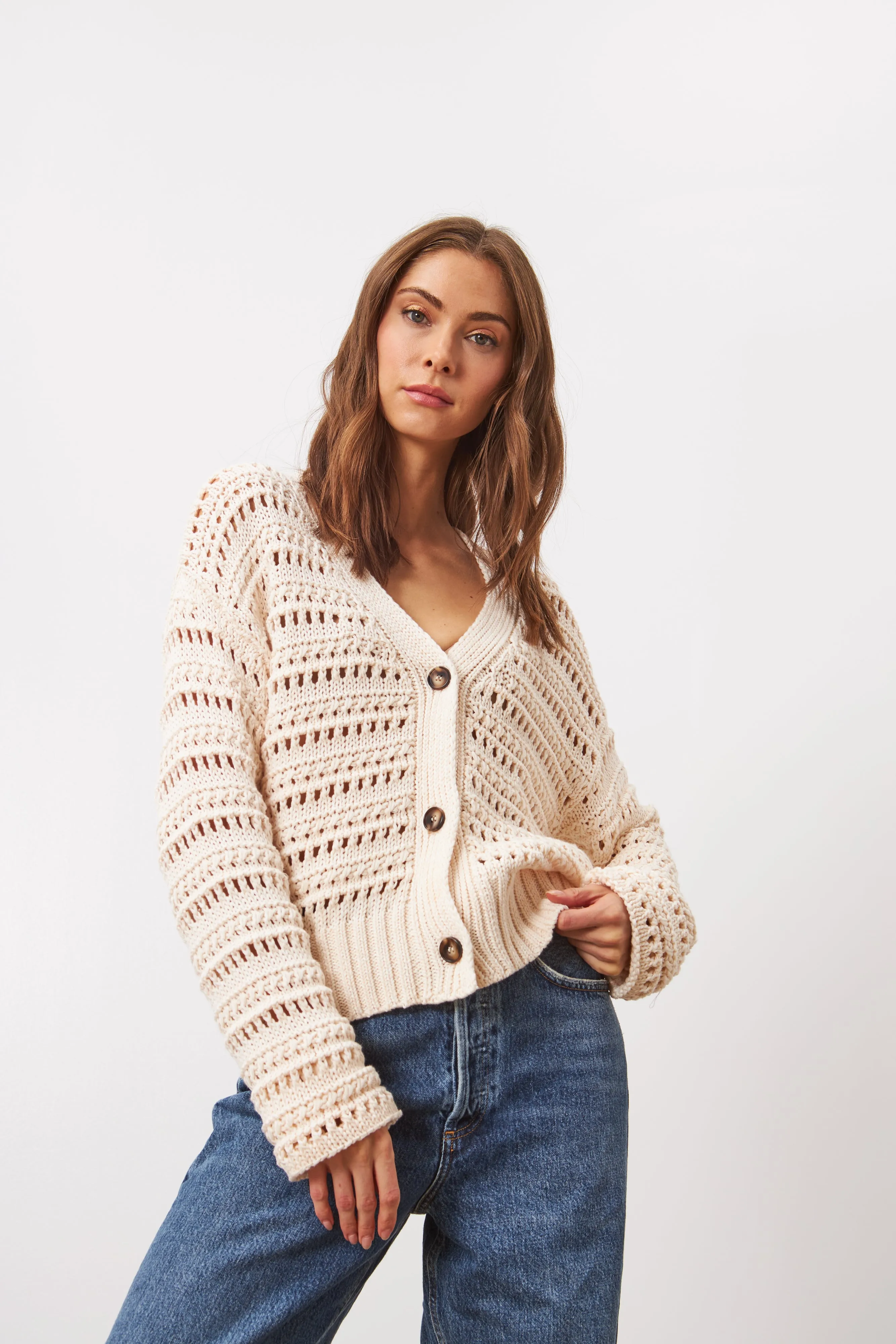 BRYNNE CARDIGAN (PLAGE BLANCE) - LINE