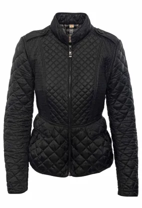 Burberry Size S Black Quilted Jacket