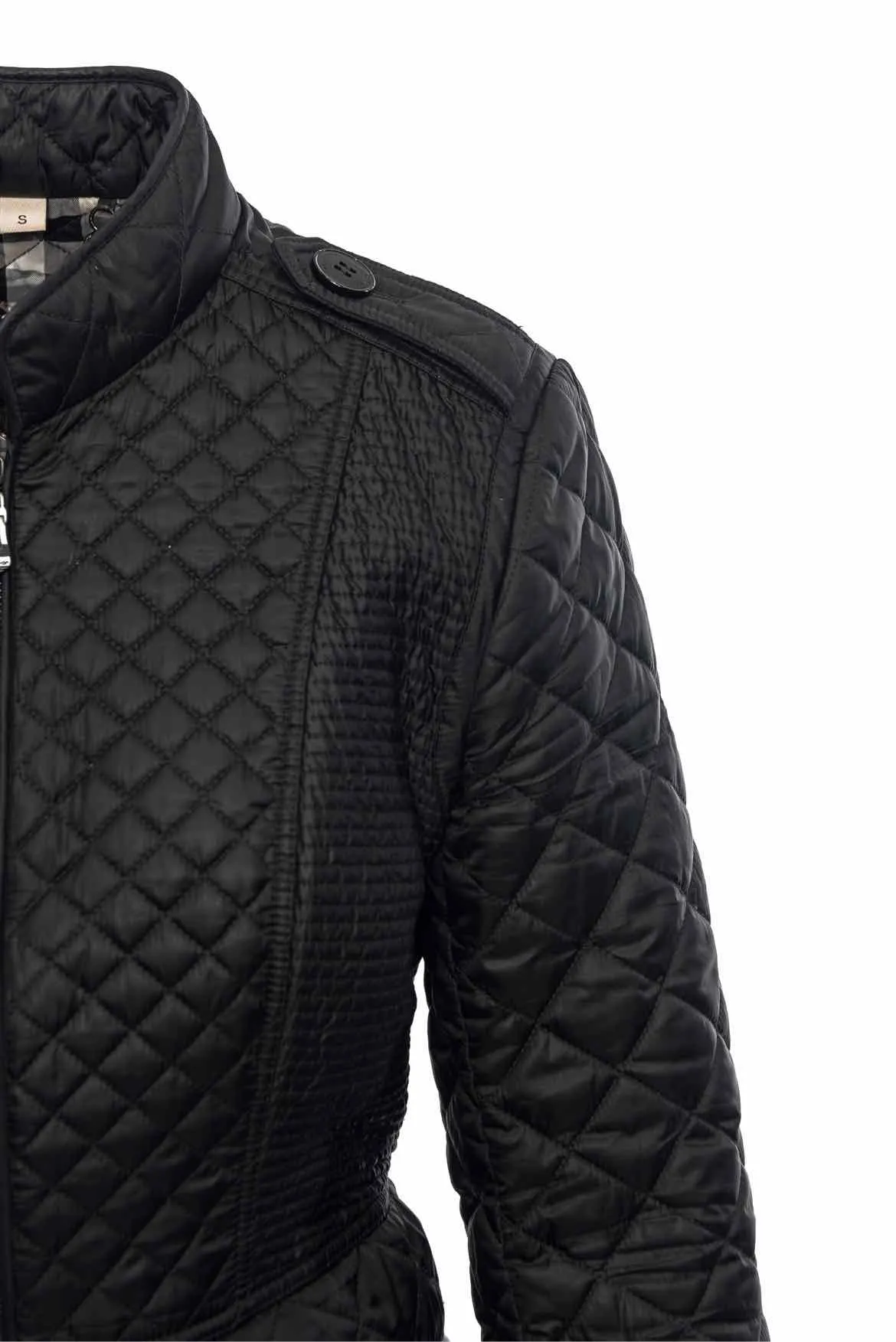 Burberry Size S Black Quilted Jacket