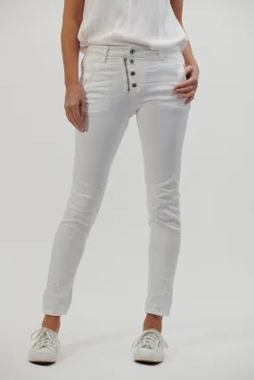 Button Jean Classic (White)