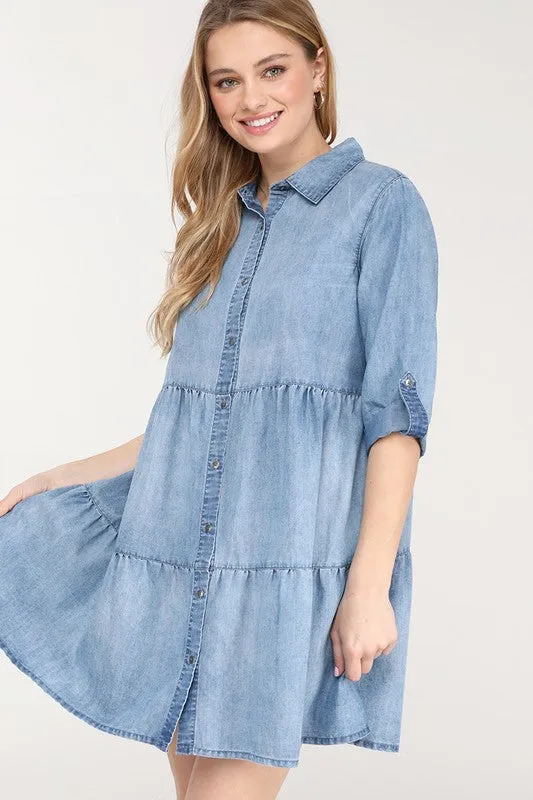 Calling Cowgirls Denim Dress