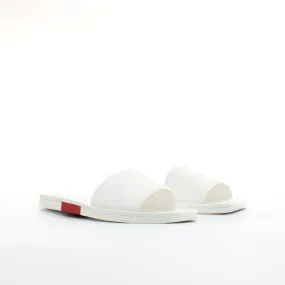 Calvin Klein Ramie Womens White Sliders