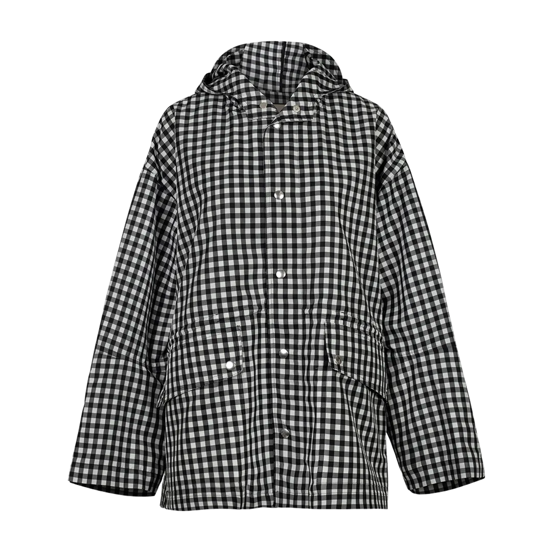 Checked Hooded Jacket