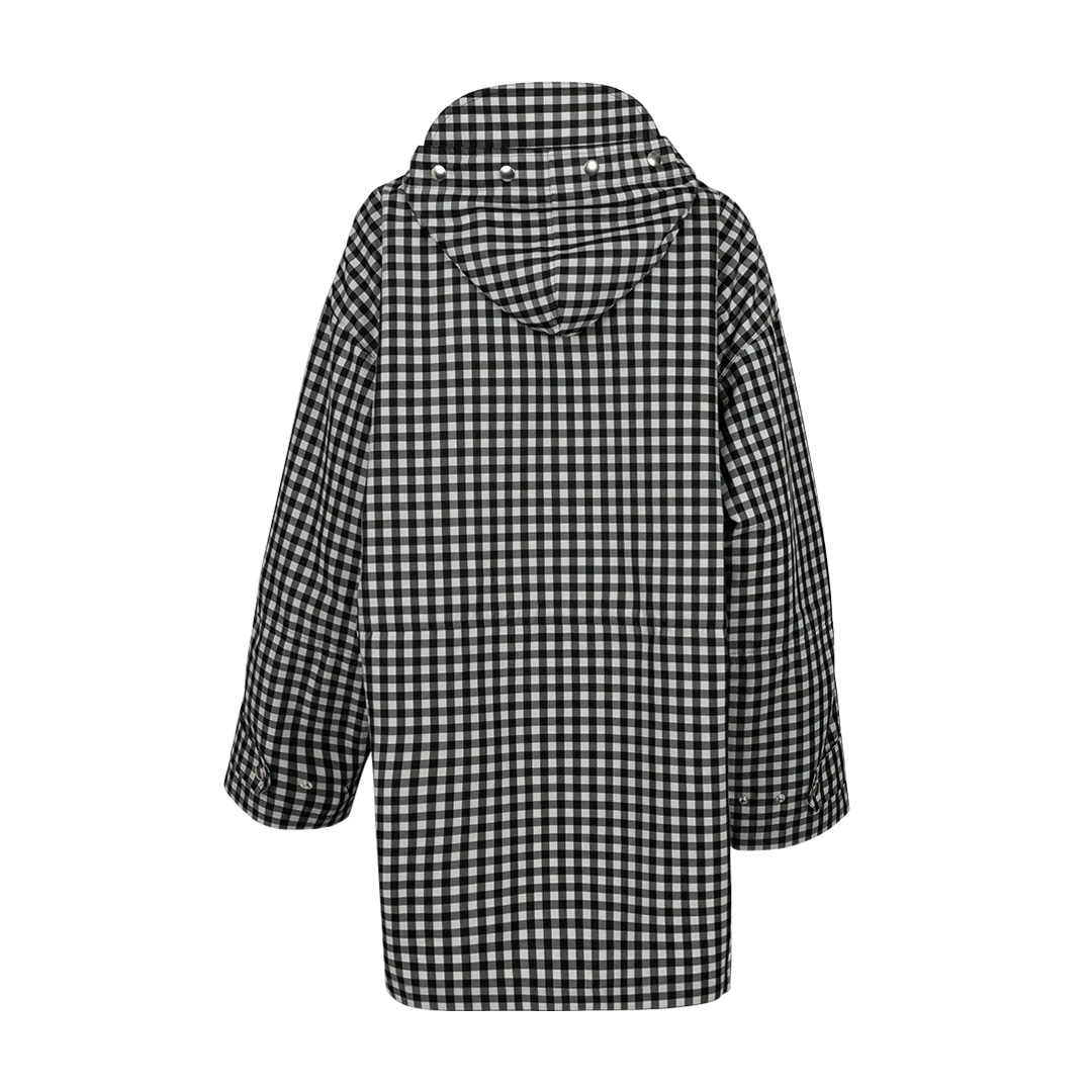 Checked Hooded Jacket