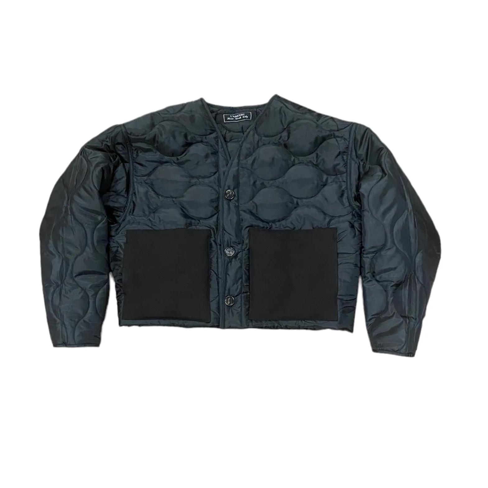 CROPPED QUILTED ARMY JACKET