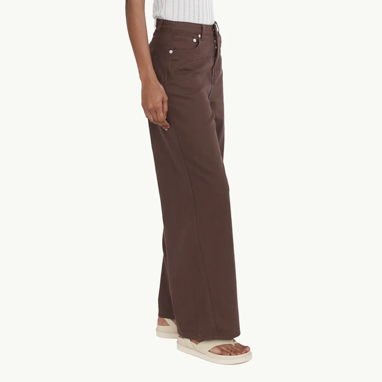 Curve Seam Jean - Washed Plum