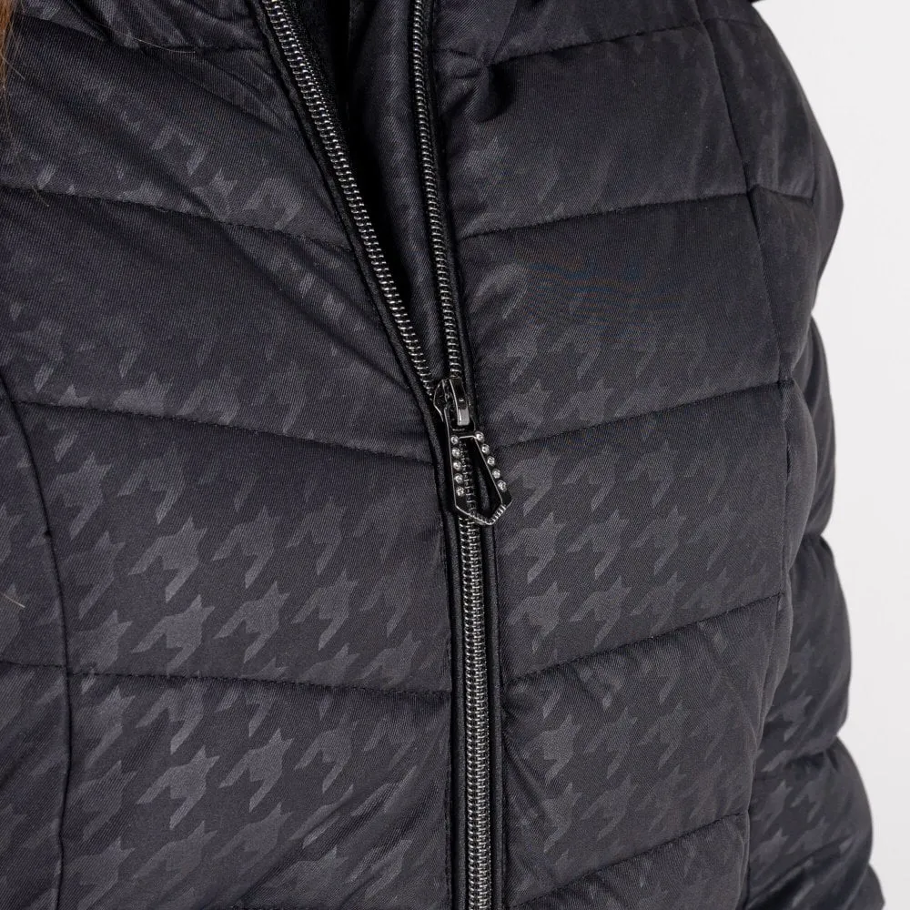 DARE2B Womens Glamorize II Ski Jacket: Black Dogtooth Print