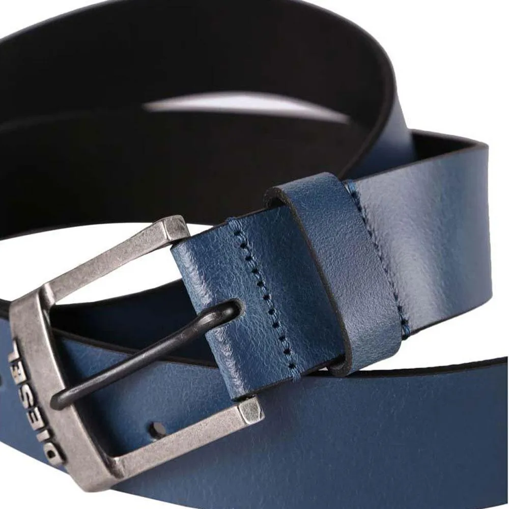 Diesel B-Deal Leather Belt - Blue