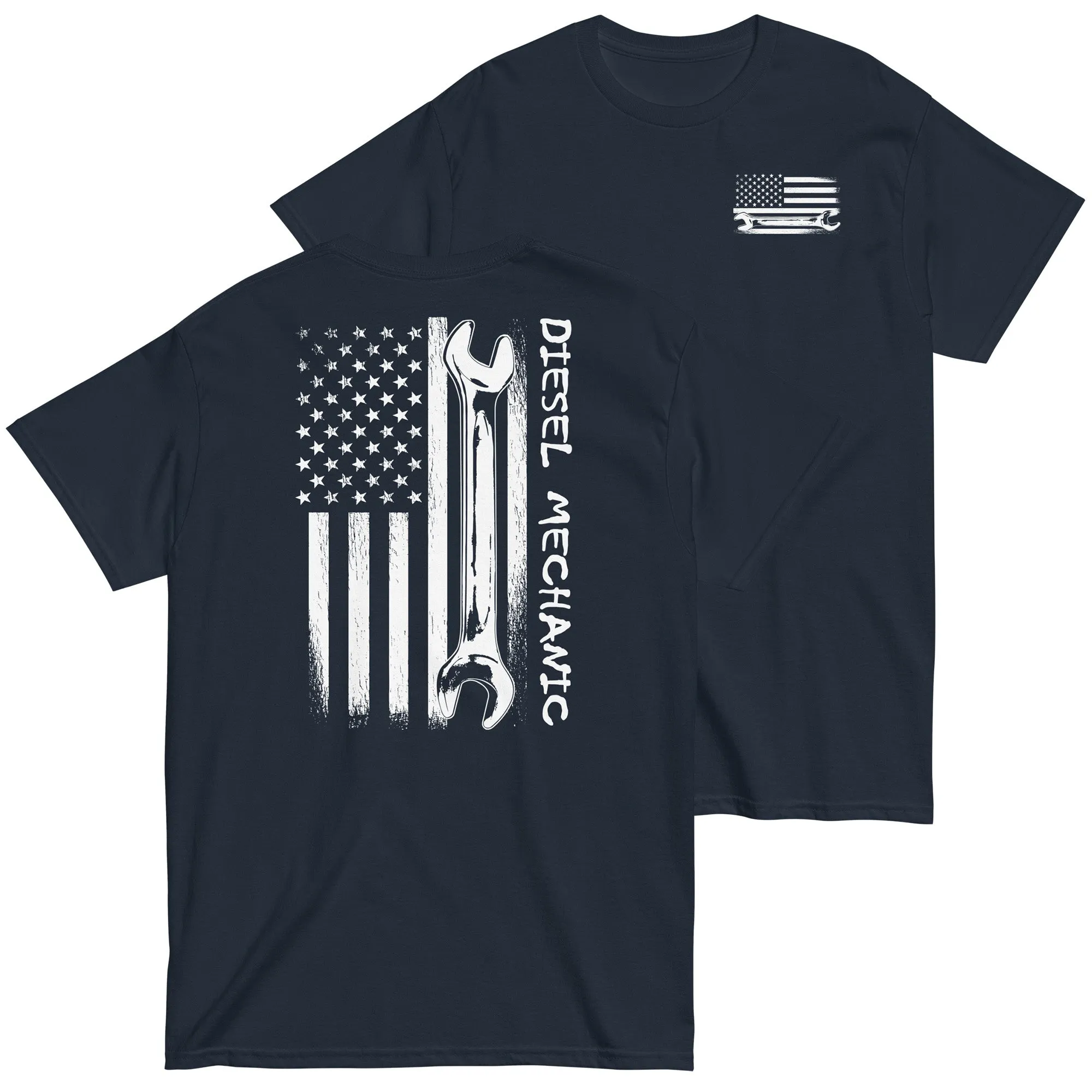 Diesel Mechanic American Flag T-Shirt