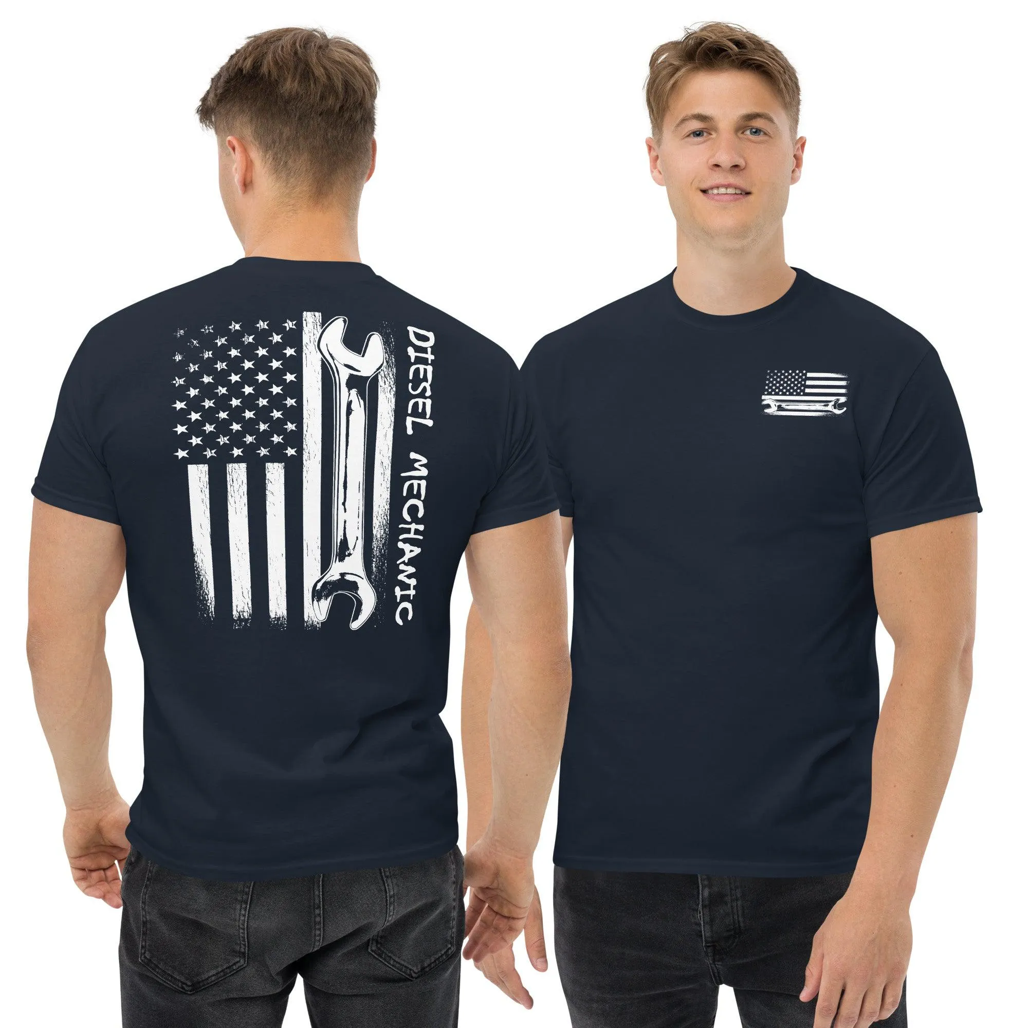 Diesel Mechanic American Flag T-Shirt