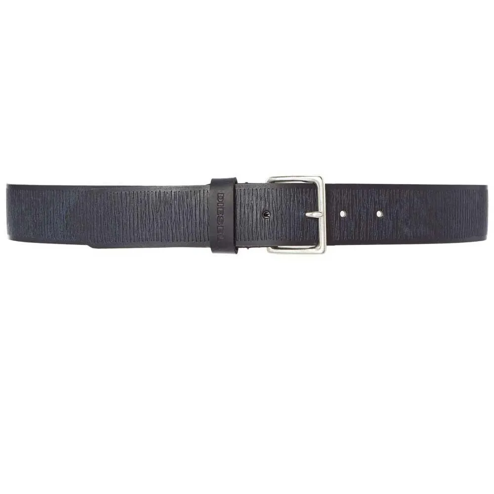 Diesel Stonerr Leather Belt - Midnight-Blue