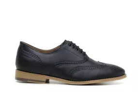 'Elena' Women's Vegan Oxfords by Ahimsa - Black