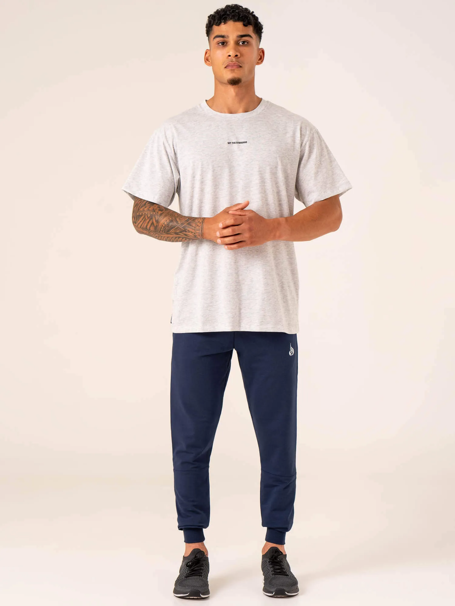 Emerge Oversized T-Shirt - Snow Grey Marl