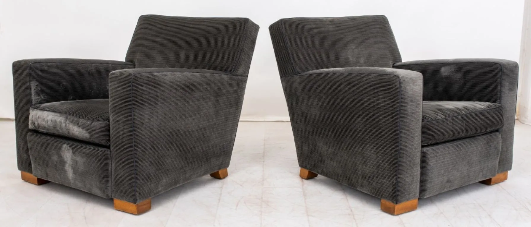 Frank Style Art Deco Club Armchairs, 2