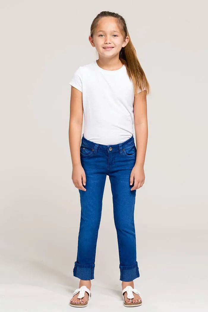 Girls WannaBettaFit Cuff Skinny Jeans