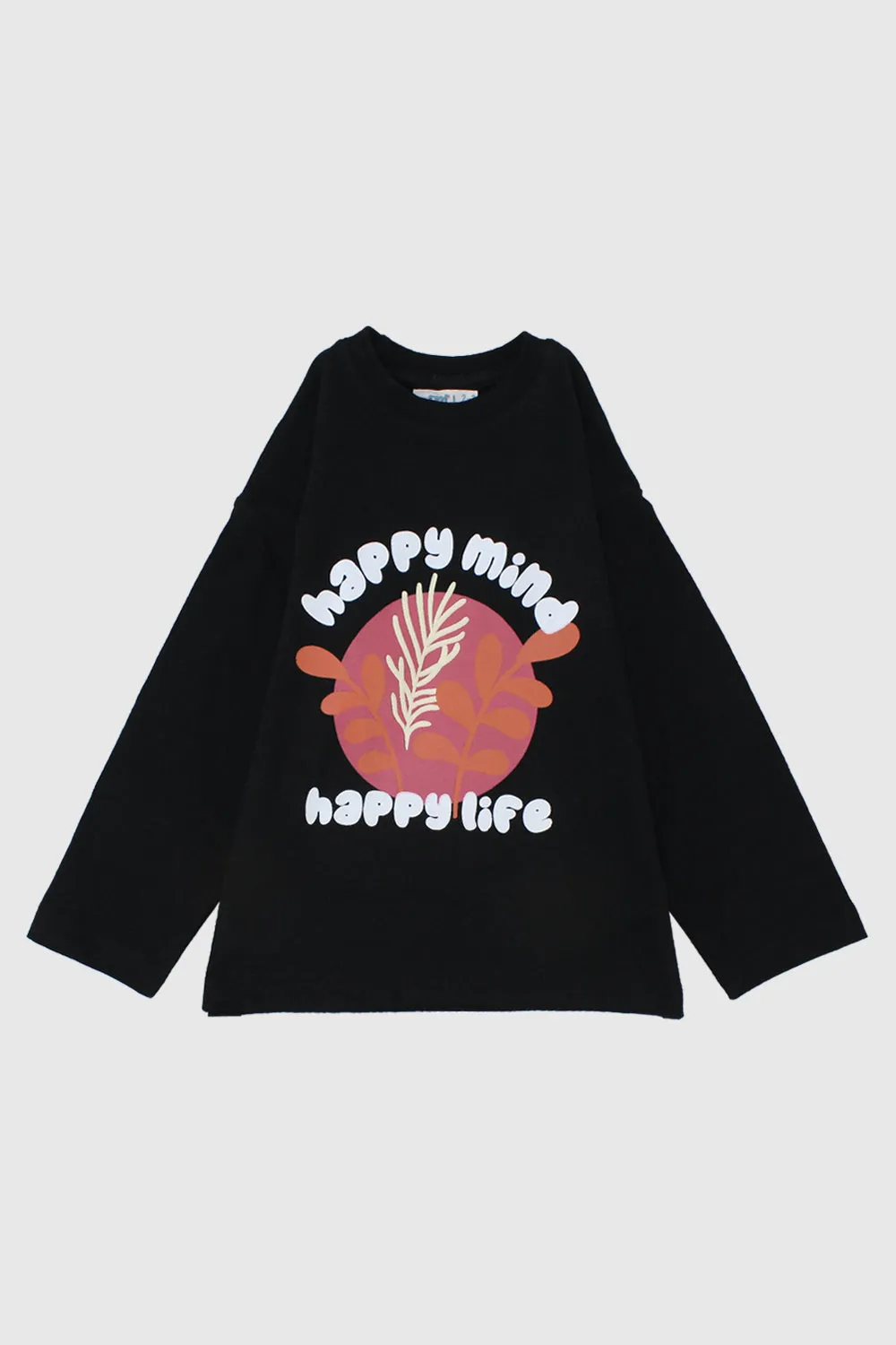 Happy Mind Happy Life Long-Sleeved T-Shirt