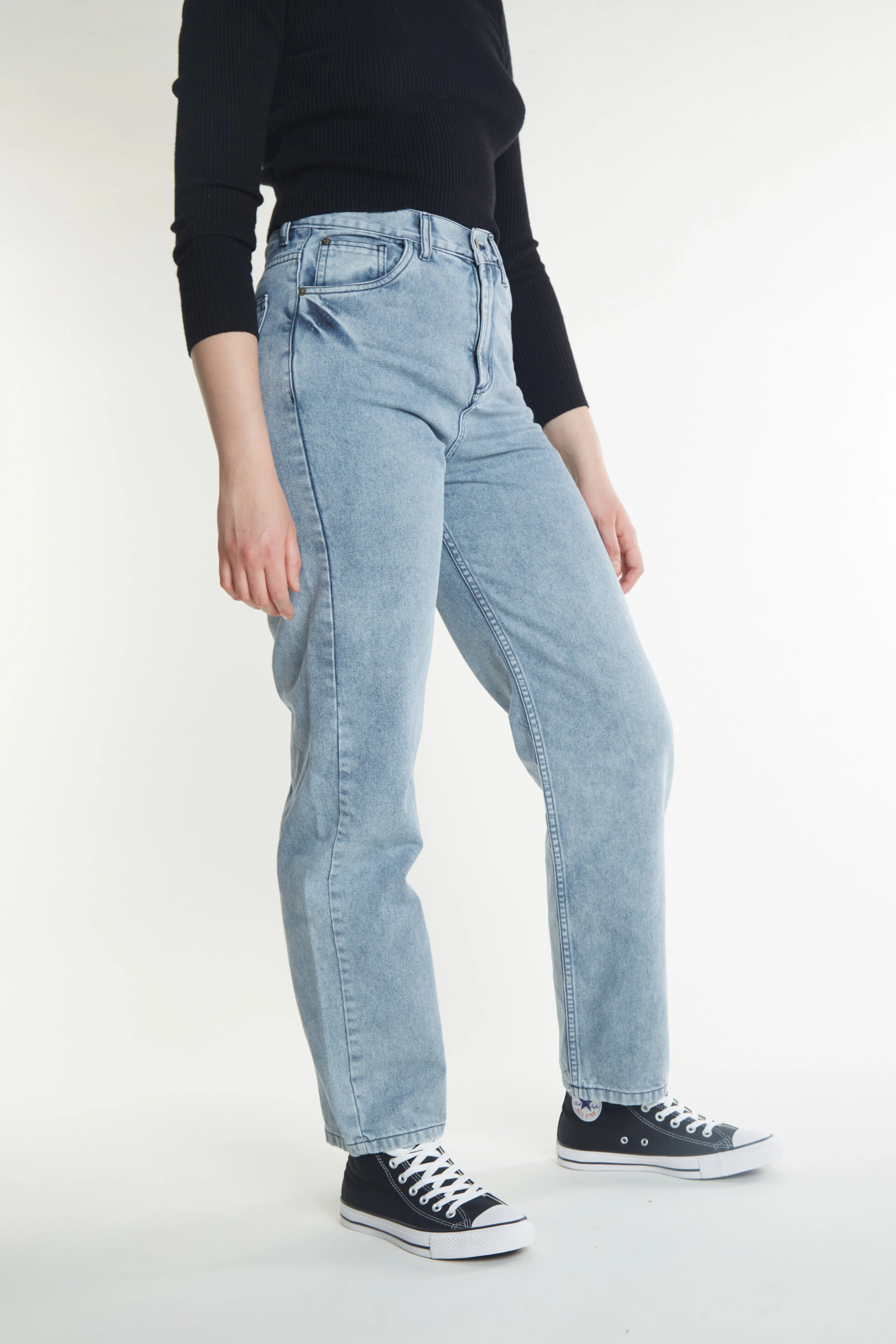 Jean Vulk Baggy Soren Vintage Blue - Trendy Loose-Fit Denim Pants for a Casual Chic Look