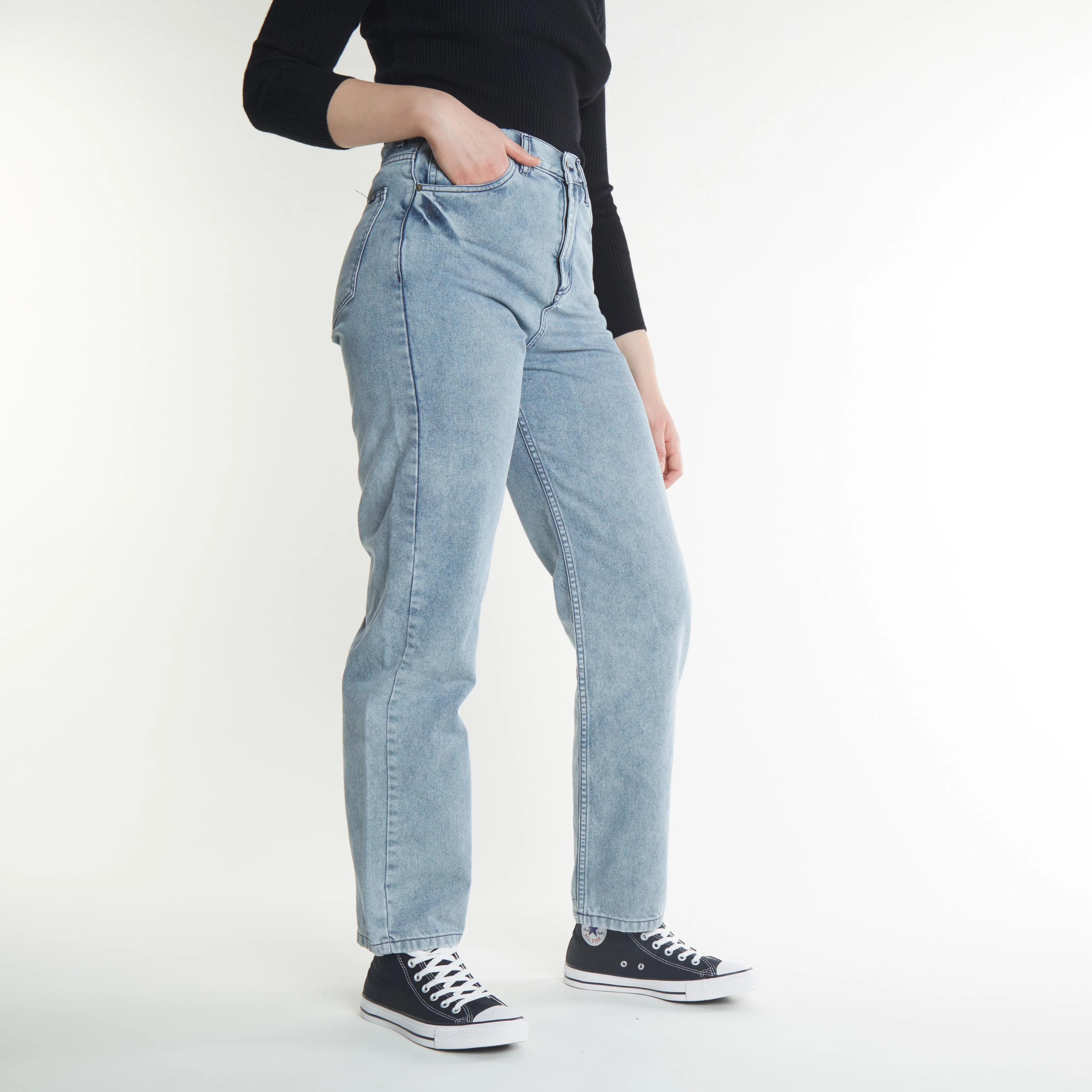 Jean Vulk Baggy Soren Vintage Blue - Trendy Loose-Fit Denim Pants for a Casual Chic Look