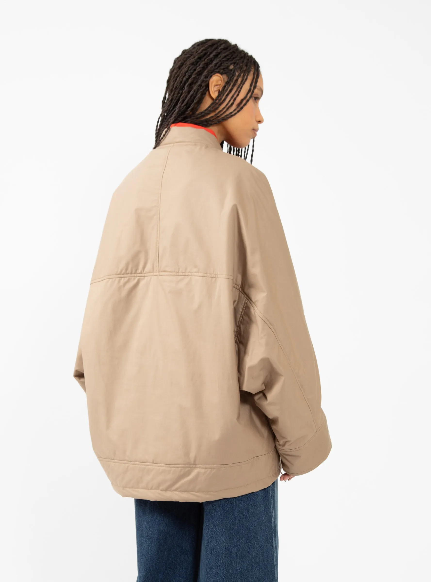 Jemi Oversized Bomber Jacket Sand