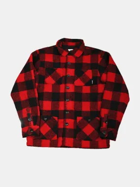 Just Another Fisherman Wool Haven Jacket - Red / Black