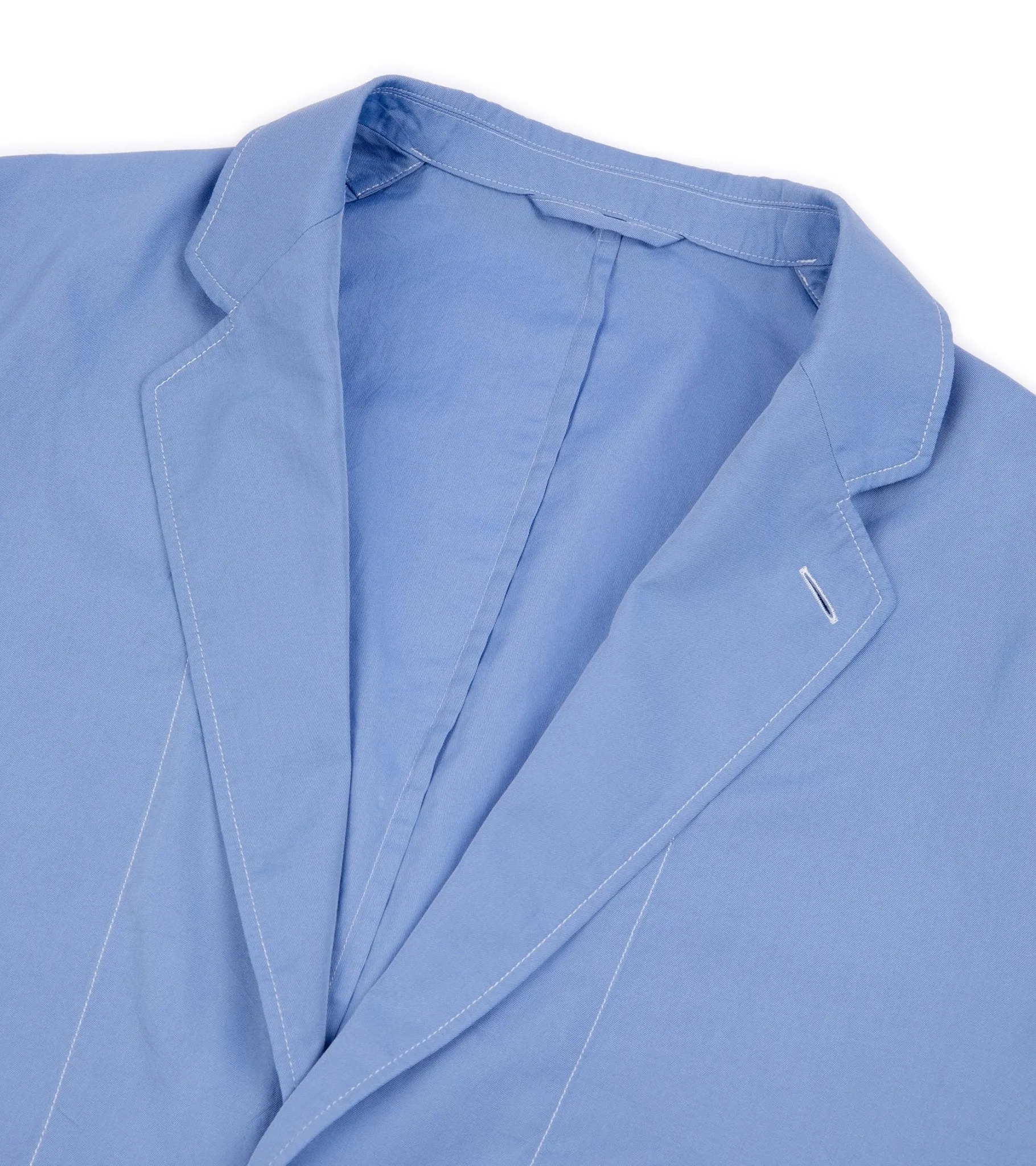 Kaptain Sunshine Cotton Silk Easy Jacket: Blue