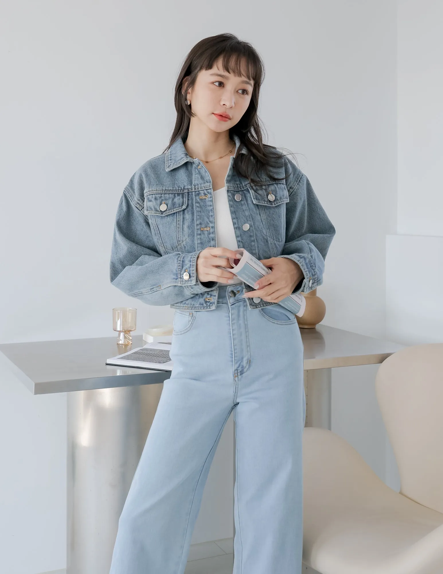 Kristen Denim Jacket in Light Wash