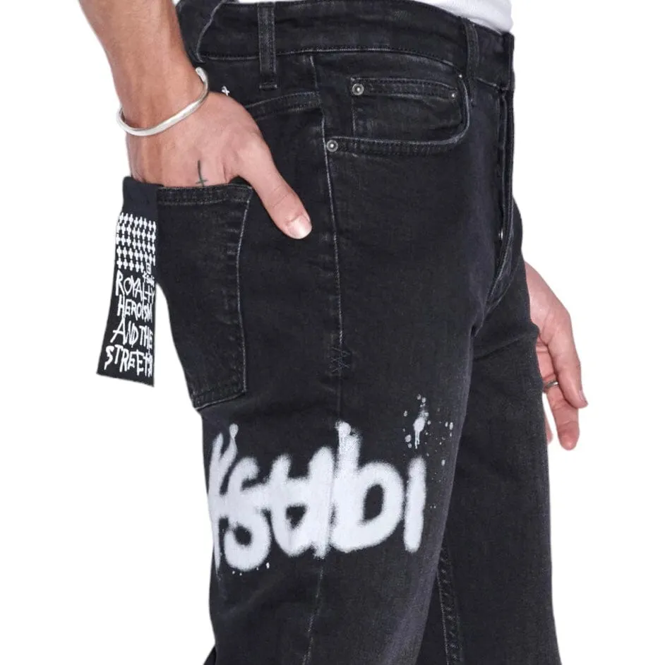 Ksubi Chitch Black Etch Denim (Black) MFA23DJ020