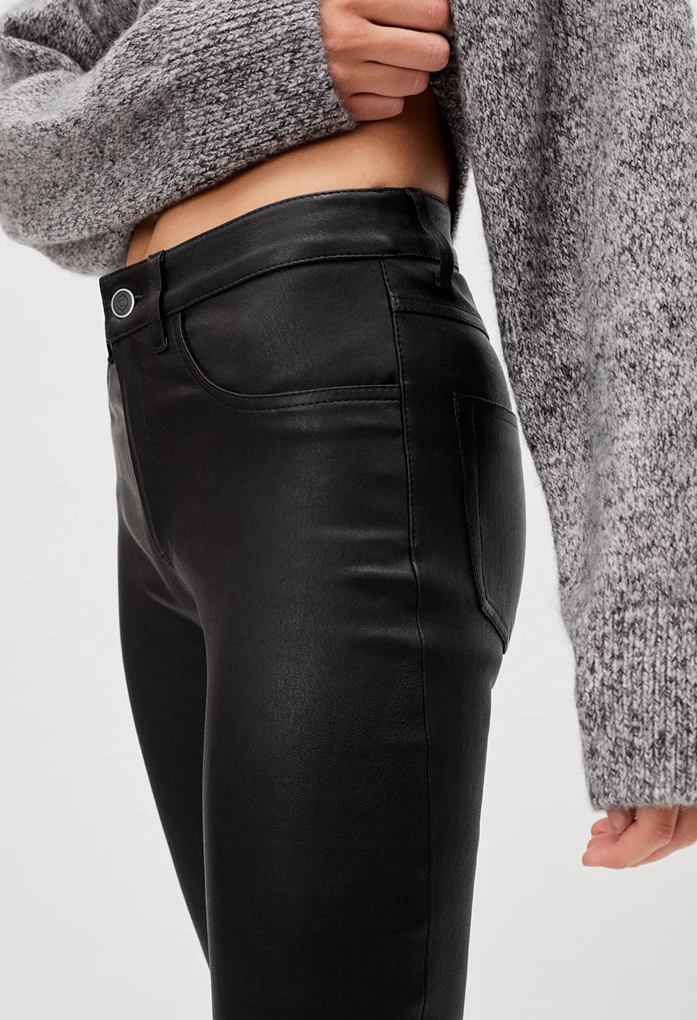 Leather Skinny Jean / Black