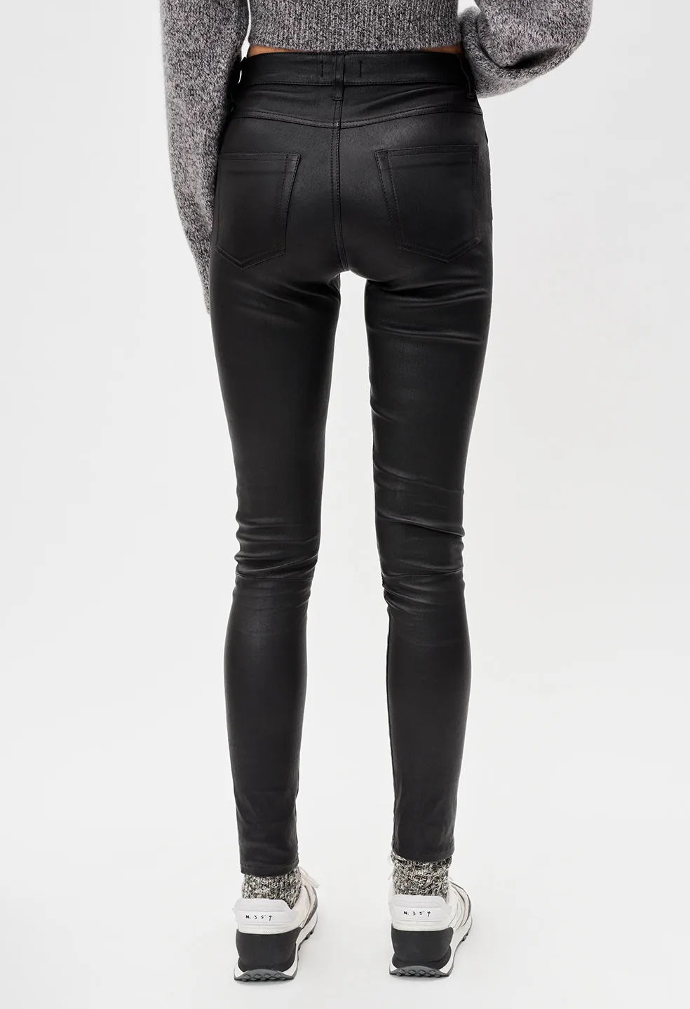 Leather Skinny Jean / Black