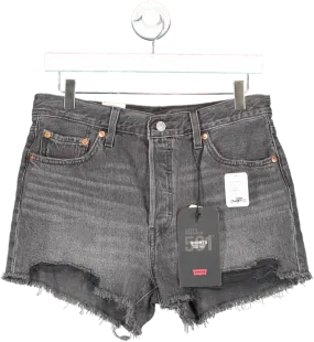 levis Black High Rise 501 Shorts W29