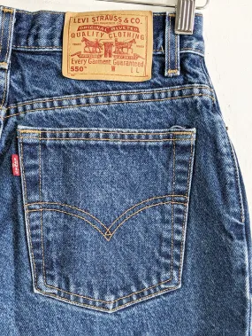 LEVIS True Blue High Rise 550s Jeans