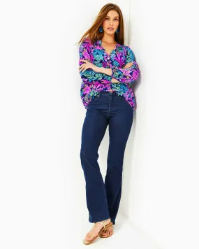 Lilly Pulitzer 33" Ocean High Rise Bootcut Jean - Cosmic Wash