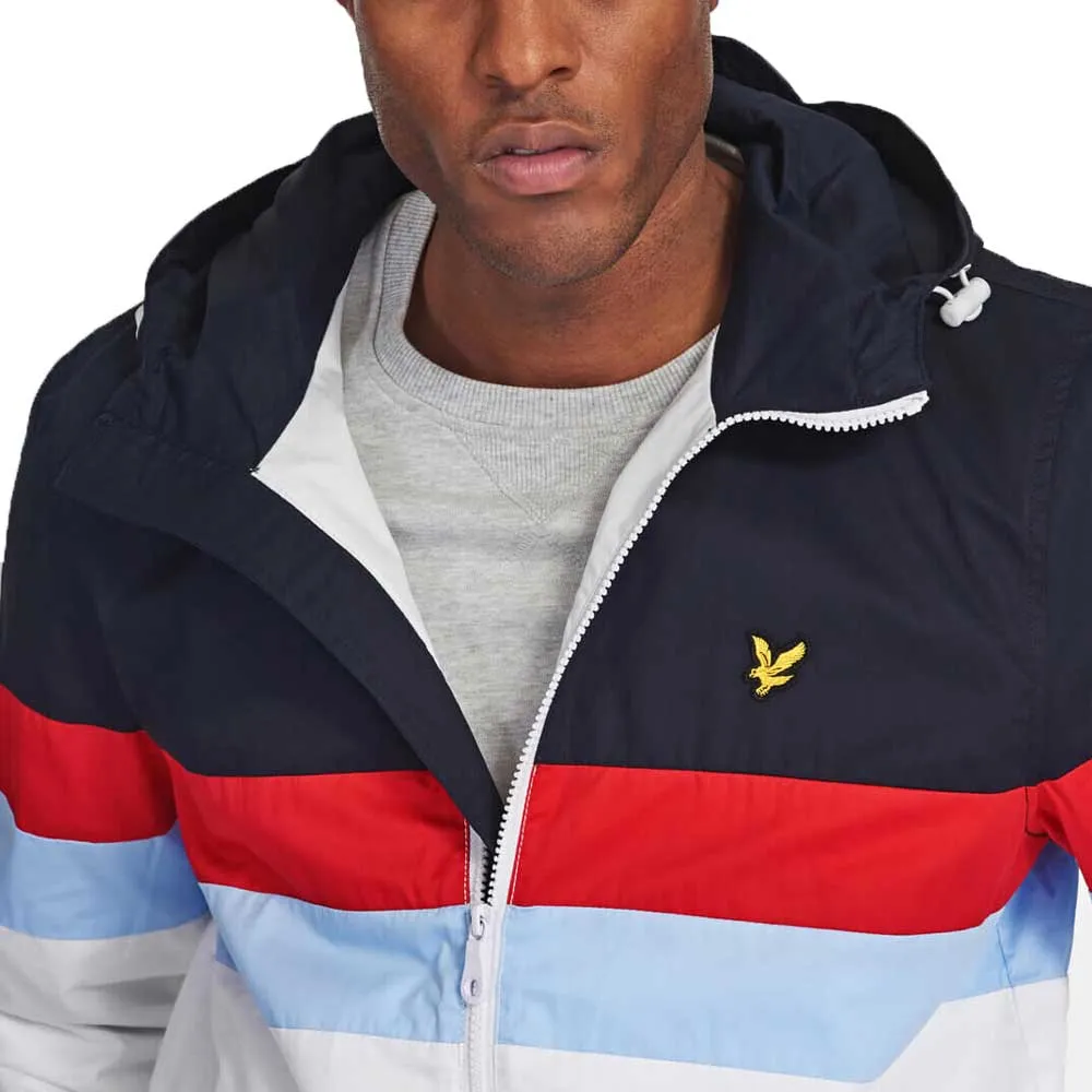 Lyle & Scott Contrast Panel Yoke Jacket JK1221V- Dark Navy White