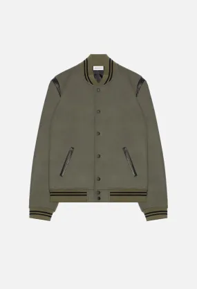 Melton Wool Stadium Jacket / Olive