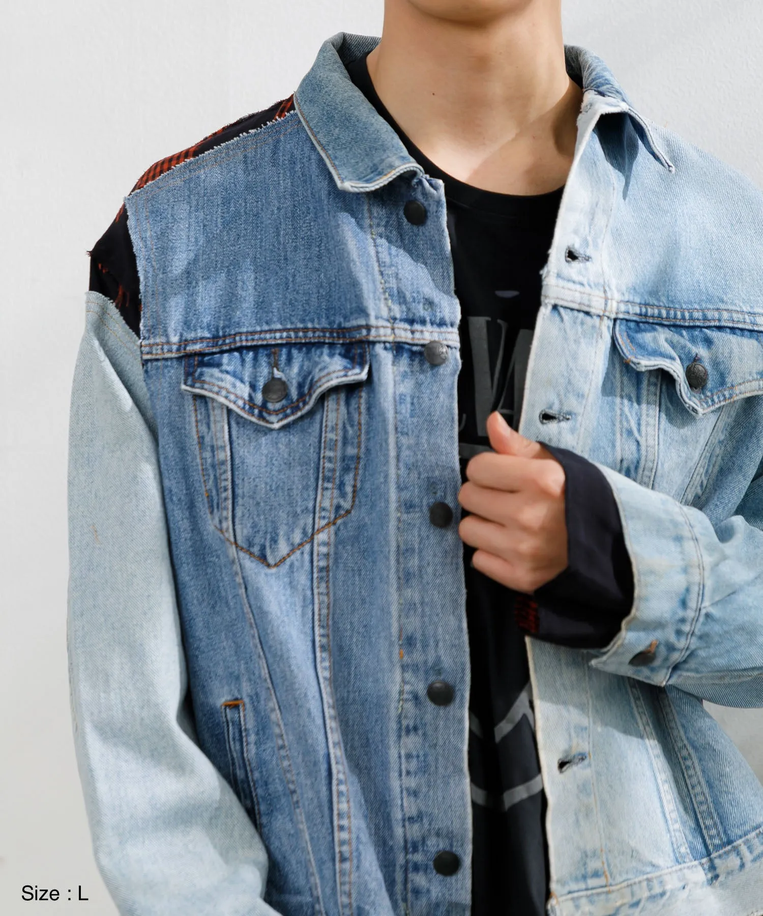 【MEN】NEEDLES Jean Jacket-> Coverd Jacket