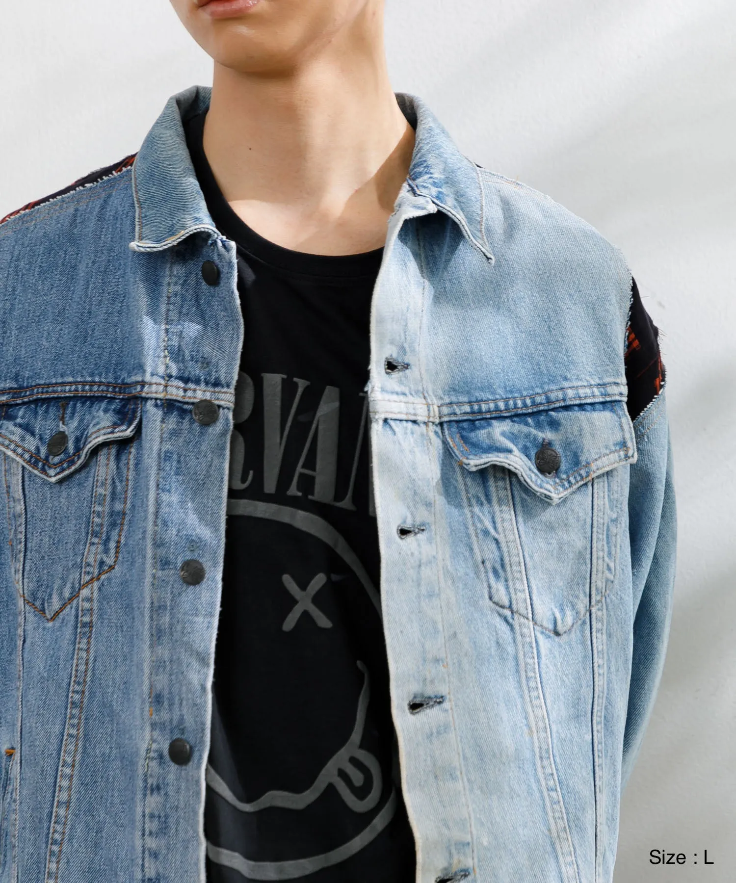 【MEN】NEEDLES Jean Jacket-> Coverd Jacket