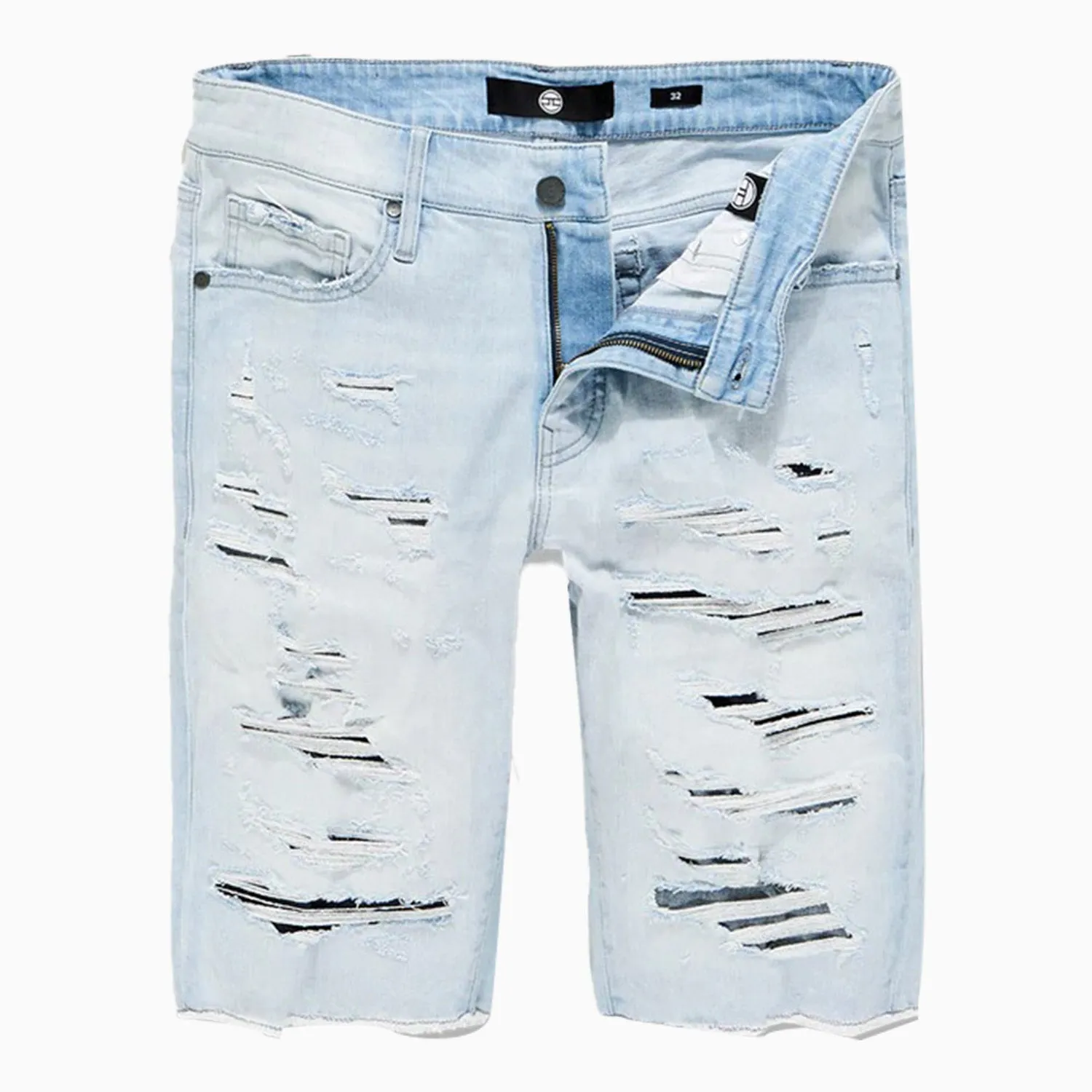 Men's Shredded Jean Shorts