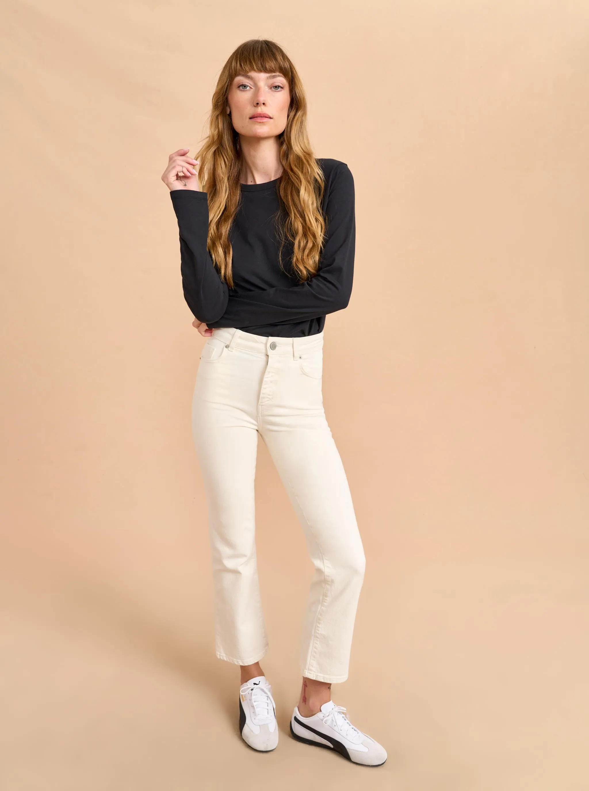 Meredith High-Rise Cropped Flare Jean