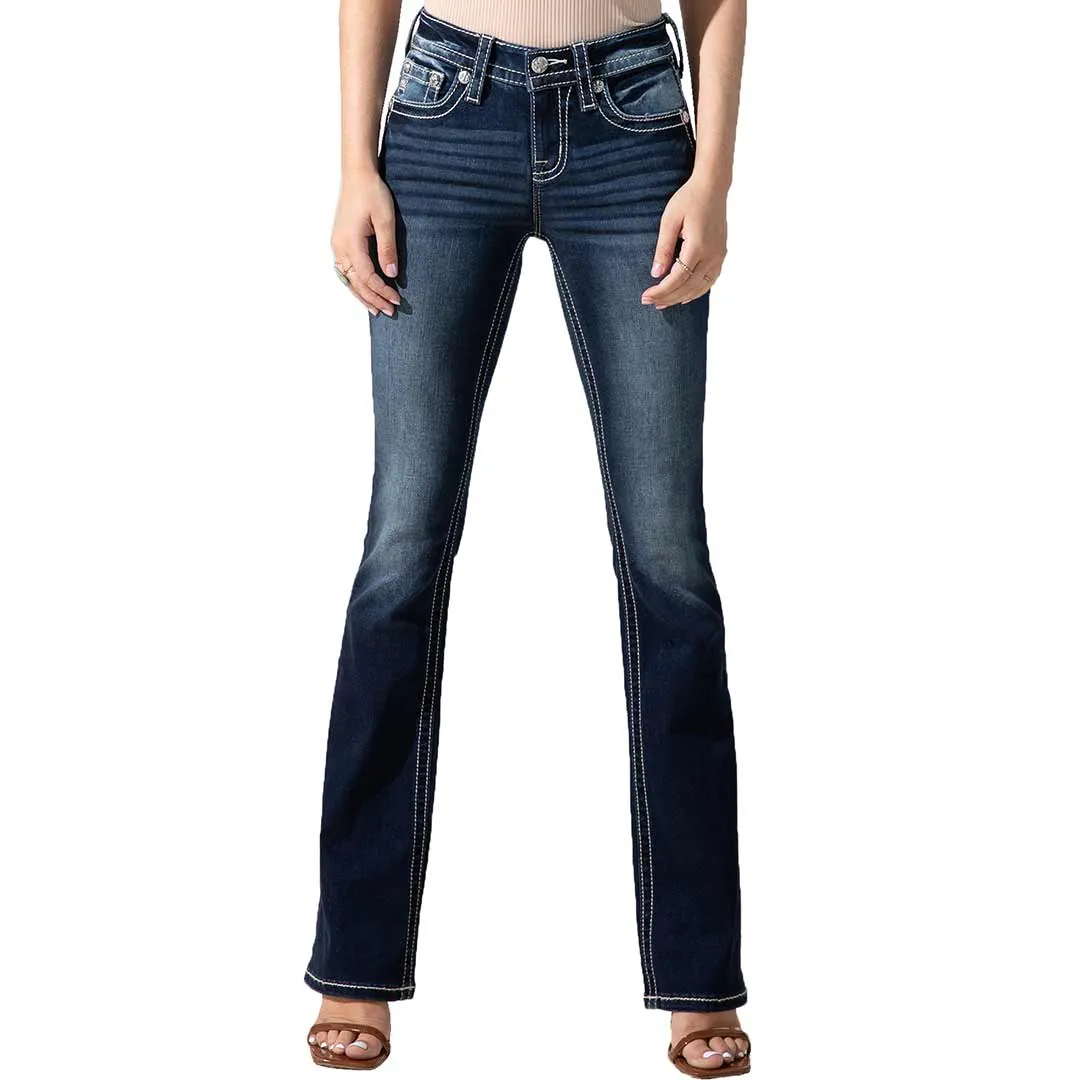 Miss Me Women's Aztec Accent Bootcut Jeans